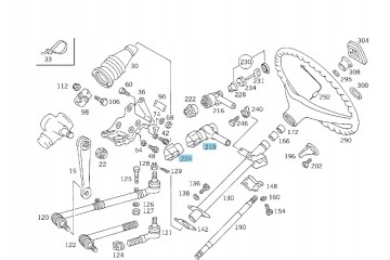 STEERING WHEEL LOCK WITH IGNITION CUBE MERCEDES BUS T1 W601 W602 W611 Part manufacturer Mercedes Benz OE