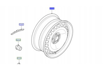 Steel rim 16 Ford Smax Galaxy Mondeo MK4