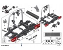82725A57166 Rear rack for 3 bicycles Packaging status original