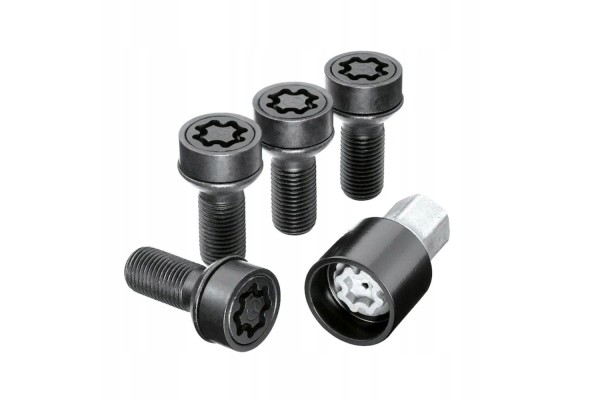 SAFETY SCREWS M14 x 1 5 x 27 BLACK MERCEDES OE A0019901607