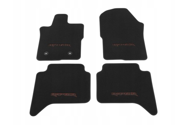 Floor mats standard front and rear black