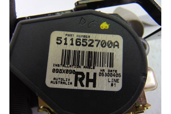 511652700A CINTURON SEGURIDAD DELANTERO DERECHO HYUNDAI SONATA (NF) 2.4 Style 2006 511652700A 198725 HYUNDAI - 4