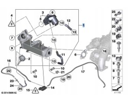11717822350 Exhaust gas recirculation module BMW