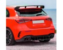 Spoiler Lip Mercedes W177 A35 A45 AMG Estilo Negro Brillante
