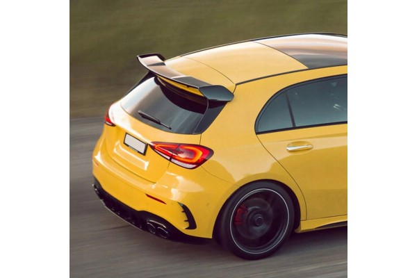 Spoiler Lip Mercedes W177 A35 A45 AMG Estilo Negro Brillante
