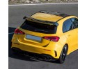 Spoiler Lip Mercedes W177 A35 A45 AMG Estilo Negro Brillante