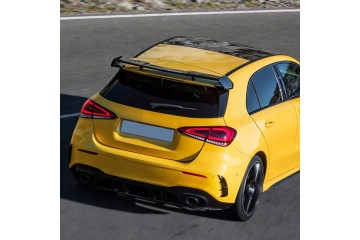 Spoiler Lip Mercedes W177 A35 A45 AMG Estilo Negro Brillante