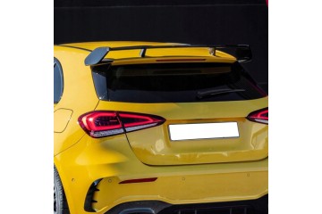 Spoiler Lip Mercedes W177 A35 A45 AMG Estilo Negro Brillante