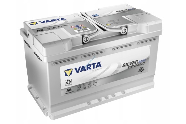 VARTA A6 SILVER DYNAMIC AGM 12V 80Ah 800A START STOP VARTA A6 580901080