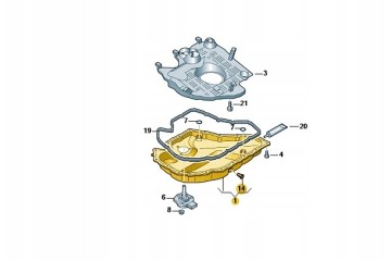 ORIGINAL OIL PAN AUDI VW SEAT 06K103600AE