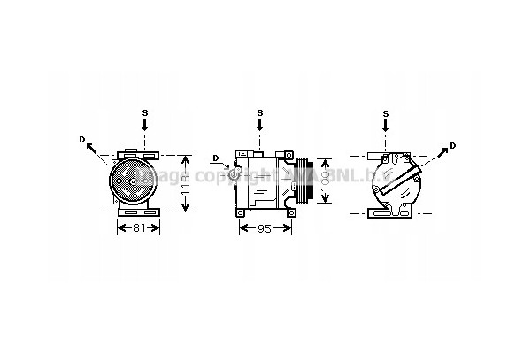 AVA Quality cooling FTAK090 Compressor air conditioning Part manufacturer AVA Quality cooling