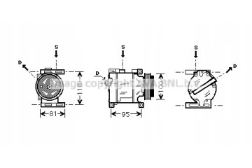 AVA Quality cooling FTAK090 Compressor air conditioning Part manufacturer AVA Quality cooling