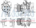 COMPRESSOR AIR CONDITIONING COMPRESSOR 890195 NISSENS Compressor ID TRSE09