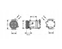 AVA Quality cooling CNAK242 Air conditioning compressor PEUGEOT CITROEN 9651911480 Part manufacturer AVA Quality cooling