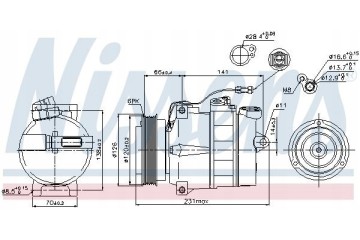 COMPRESSOR AIR CONDITIONING COMPRESSOR 89054 NISSENS Quality of parts according to GVO Q original with factory logo OEM OES
