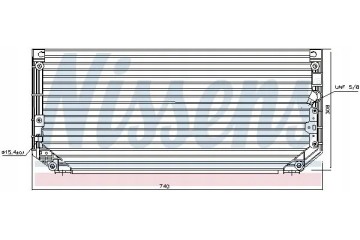 CONDENSER AIR CONDITIONING COOLER 94515 NISSENS Catalog number of substitutes ABAKUS 051 016 0007 AKS DASIS 212023N AUTOGAMMA 10