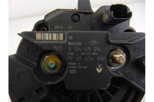7700434900  ALTERNADOR RENAULT MEGANE I FASE 2 CABRIOLET (EA...) 1.6 16V Dynamique 1999 7700434900 201640 RENAULT - 6