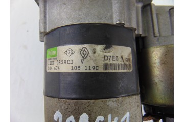 D7E6  MOTOR ARRANQUE RENAULT MEGANE I FASE 2 CABRIOLET (EA...) 1.6 16V Dynamique 1999 D7E6 201641 RENAULT - 1