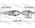 FEBEST 2714 S40RH DRIVE AXLE
