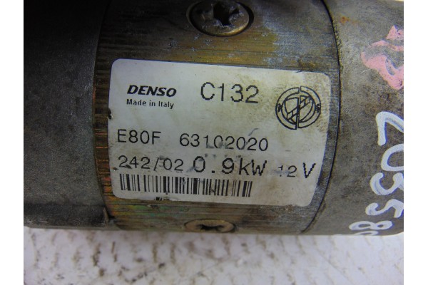 63102020  MOTOR ARRANQUE FIAT II PUNTO (188) BERLINA 1.2 8V ELX (I) 2003 63102020 203589 FIAT - 2