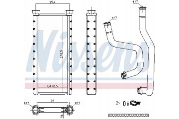 NISSENS 707183 car heaters and exchanger Car type passenger cars