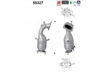 CATALYST 55327 AS ABARTH ALFA ROMEO FIAT LANCIA Packaging status original