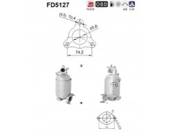 PARTICULATE FILTER FAP DPF FD5127 AS HYUNDAI