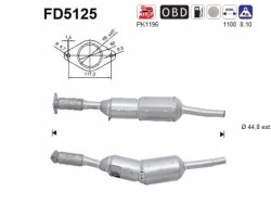 ASCFD5125 PARTICULATE FILTER DPF RENAULT CLIO III 1 5DCI EURO 5