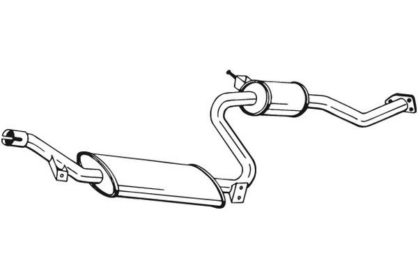 Center exhaust silencer fits VOLVO S40 I V40 1 9 1 9