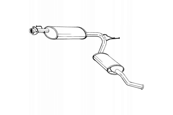 END MUFFLER DUCATO BOXER BOXER 01 11 2 8 Part manufacturer Bosal