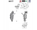 CATALYST EURO EMISSION 6 95177 AS CITROEN PEUGEOT Packaging status original