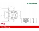 WHEEL BEARING FRONT 713 6704 20 FAG JEEP Packaging status original