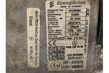 Webasto 5 0kW 12V 37W Crafter 2E Sprinter II W906 Catalog number of the original 252543 341672FE 9068305800