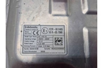 VOLVO 9038724E PARKING HEATER WEBASTO Catalog number of the part 9038724E VOLVO OGRZEWANIE POSTOJOWE WEBASTO BHF2005