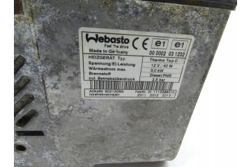 PARKING HEATER WEBASTO VW PHAETON 3D0815005AK Catalog number of the part OGRZEWANIE POSTOJOWE WEBASTO VW 3D0815005AK