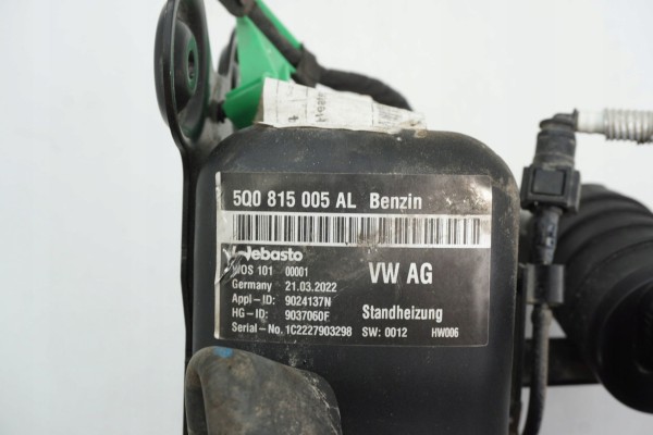 PARKING HEATER WEBASTO VW GOLF VIII 5Q0815005AL Quality of parts according to GVO O original with manufacturer s logo OE