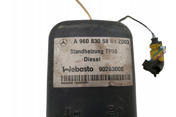 PARKING HEATER MERCEDES ACTROS MP4 ANTOS TP50 A9608305861 Catalog number of the original A9608305861 9026300E