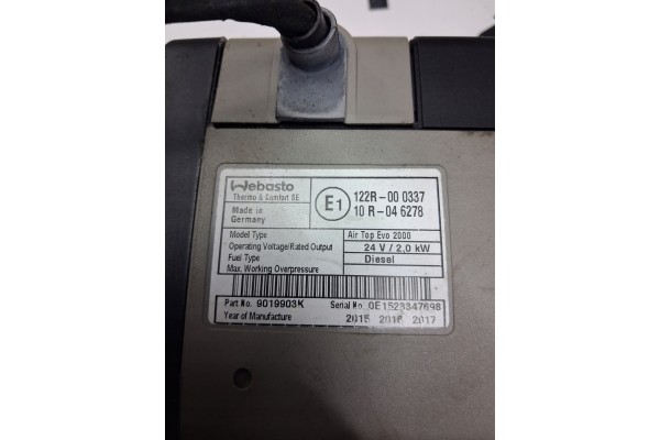 WEBASTO HEATING AIR TOP EVO 2000 VOLVO FH 4 FM 4 FH 5 Car type trucks