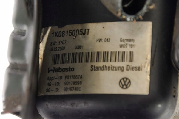 VW PASSAT B6 WEBASTO PARKING HEATER 1K0815005JT Quality of parts according to GVO O original with manufacturer s logo OE