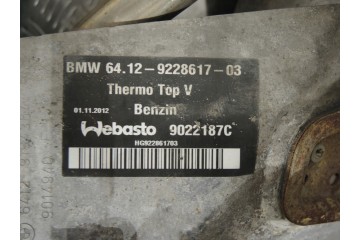 WEBASTO BMW F06 PETROL 9228617 9022187C Car type passenger cars