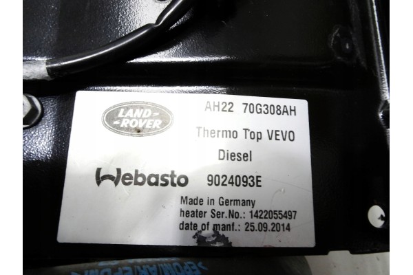 RANGE ROVER DISCOVERY IV 4 WEBASTO AUXILIARY HEATING Catalog number of the original 9024093E