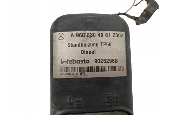 PARKING HEATER MERCEDES ACTROS MP4 ANTOS TP50 A9608304961 Catalog number of the original A9608304961 9026296B