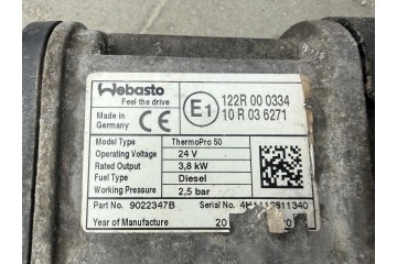 Calefactor estacionario WEBASTO 9022347B para MERCEDES ACTROS MP4 16R
