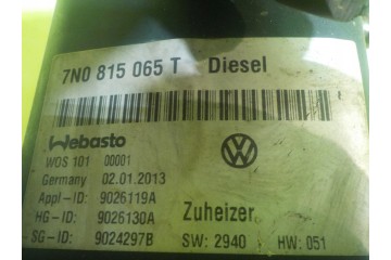 VW SHARAN II 2 0 TDI 13r 5D webasto 7N0815065T 122R 000277 Catalog number of the part 14AB35 7N0815065T