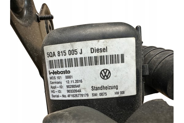 VW TOURAN TDI WEBASTO HEATING 5QA815005J Car type passenger cars