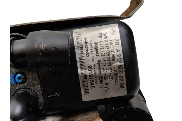WEBASTO PARKING HEATER MERCEDES E W212 2009 2012 A2125060498 Packaging status replacement