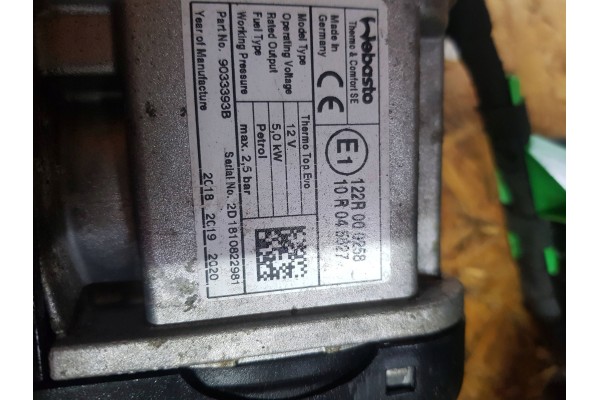 Calefactor estacionario (Webasto) Volkswagen PASSAT B8 122R000258