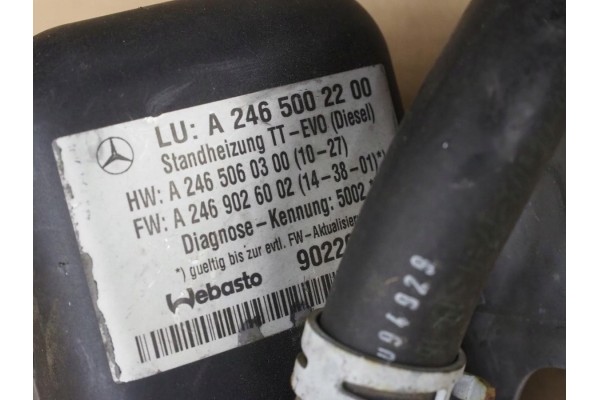 Calefacción estacionaria Webasto A2465002200 para Mercedes CLA W117