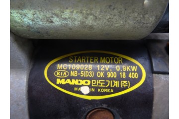 0K90018400  MOTOR ARRANQUE KIA SHUMA 1.5 Comfort 5 Berlina 1999 0K90018400 208036 KIA - 1