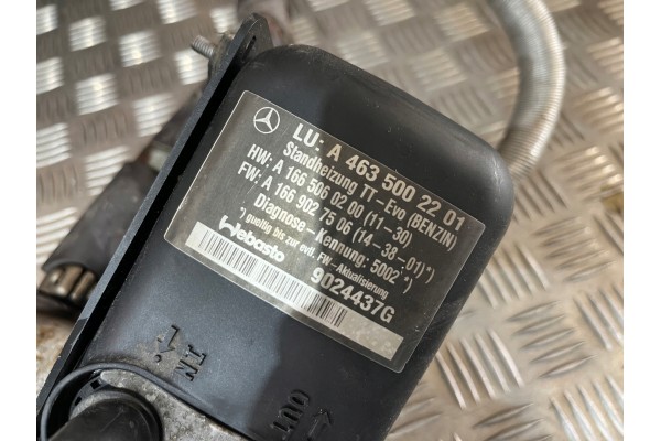 WEBASTO PARKING HEATER MERCEDES G CLASS W463 LIFT PETROL A4635002201 Part manufacturer Webasto